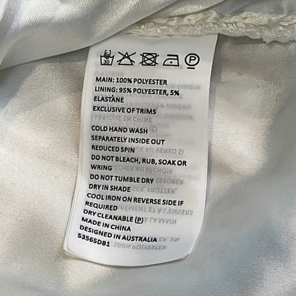 NWT Bardot Lina White Lace Midi Sheath Bridal Cocktail Party Dress Sz 6 - Picture 10 of 11